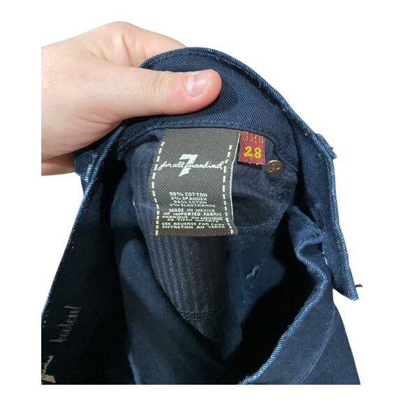 7 For All Mankind Jeans Bootcut 28 Blue Woman - Picture 4 of 4